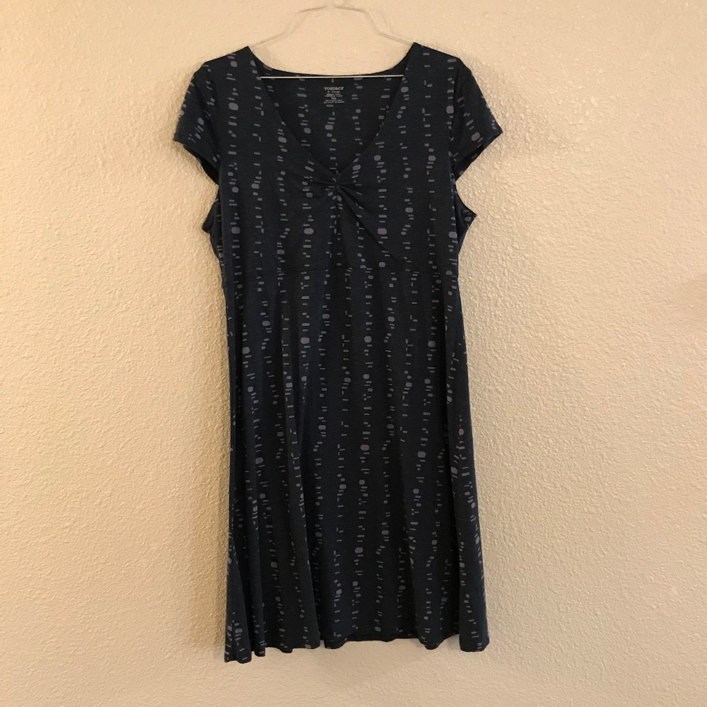 Toad&Co Rosemarie Navy Blue XL Cap Sleeve Dress